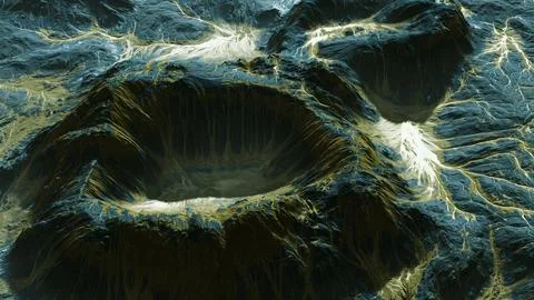 View of the alien planet landscape Stock Illustration