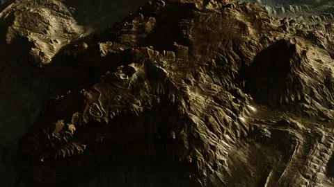 View of the alien planet landscape Stock Illustration
