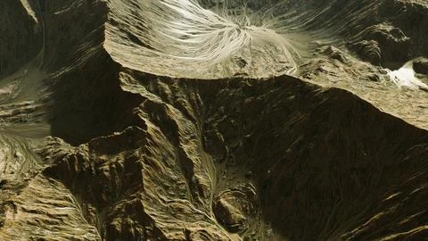 View of the alien planet landscape Stock Illustration