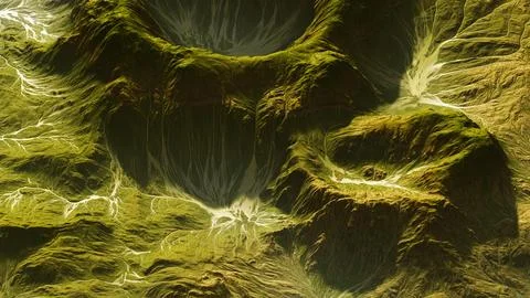View of the alien planet landscape Stock Illustration