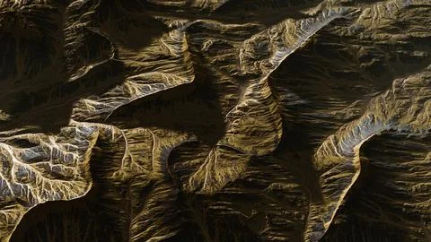 View of the alien planet landscape Stock Illustration