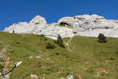 View of Alps in Summer time Stock Photos