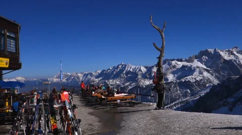 View from the alpsitze, germany, bavaria Stock Footage 36272737
