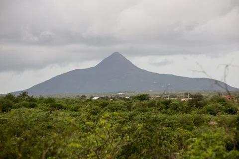 View of an already volcano without activity. Stock Photos