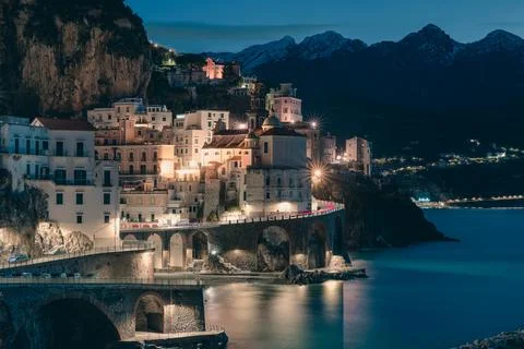 View of amalfi, amalfi coast, naples, salerno, campania Stock Photos