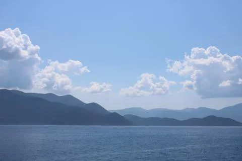 A view to the amazing shore Illustrazione stock