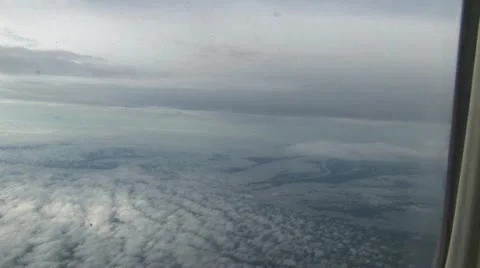 View of the Amazon region in Brazil from the plane Stock Footage