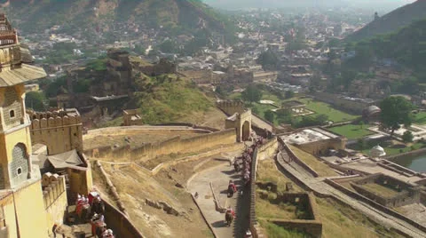 View from Amber Fort 01.mp4 Video stock 22917944