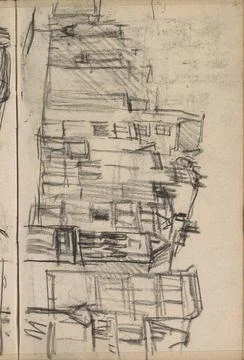View in Amsterdam, possibly the skirt. Page 56 From a sketchbook with 39 s... Stock Photos