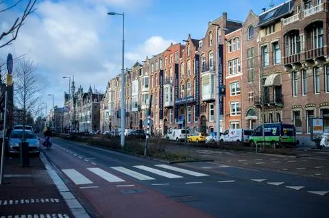 A view from amsterdam streets Stock Photos