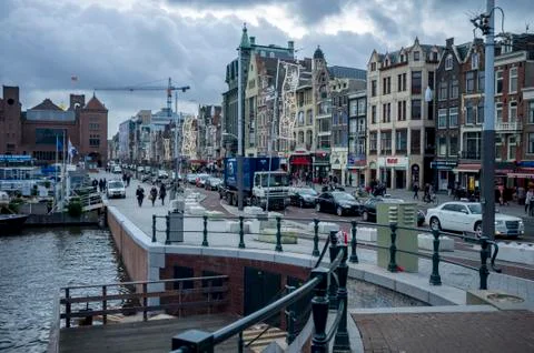 A view from amsterdam streets 库存照片