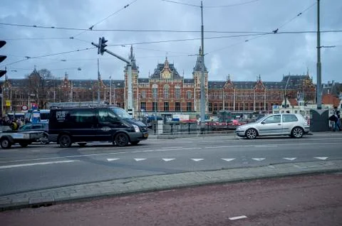 A view from amsterdam streets Stock Photos