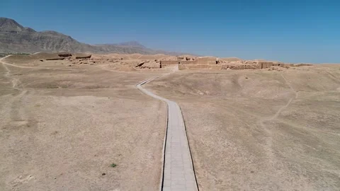 View of Ancient Nisa Vídeo Stock 318797613