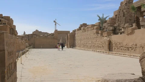 View of the Ancient Ruins Against Sky Stock Footage 128212271