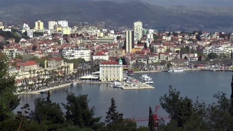 View of ancient Split, in Croatia. 스톡 동영상 144136022