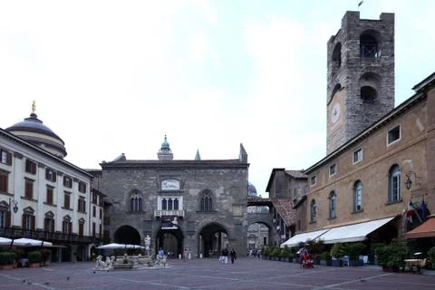 View of ancient square Stock Photos