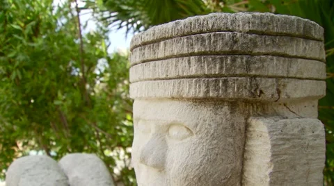 View of ancient statue Stock Footage 54593026