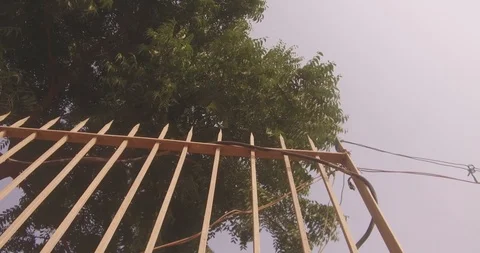 A view of an ancient temple in 4K Stock Footage 98168380