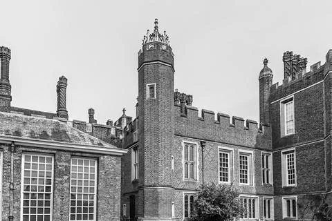 View and the East Front of Hampton Stock Photos