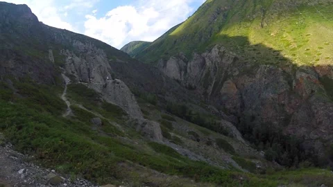 View and scene of a beautiful forest and mountain landscape Stock-Footage 129714608
