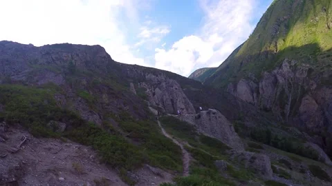 View and scene of a beautiful forest and mountain landscape 動画素材 129714644