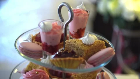 View and scene of a decorative vertical expensive dish Stock-Footage 129714682