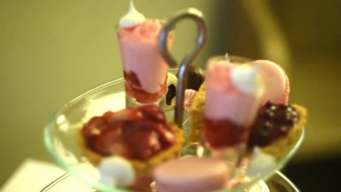 View and scene of a decorative vertical expensive dish Stock-Footage 129714699