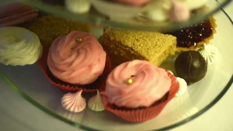 View and scene of a decorative vertical expensive dish 動画素材 129714716