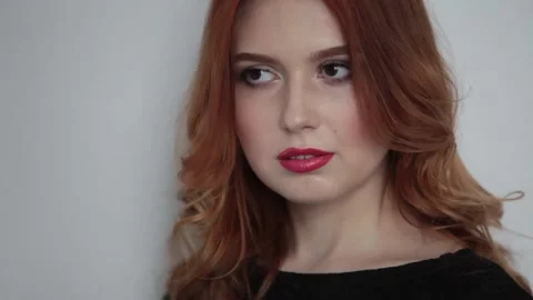 The view and the scene of how a beautiful young girl Stock-Footage 129734560