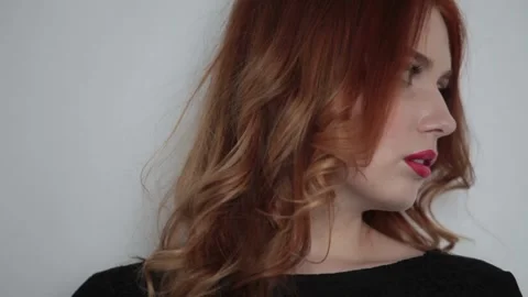 The view and the scene of how a beautiful young girl Stock-Footage 129734585