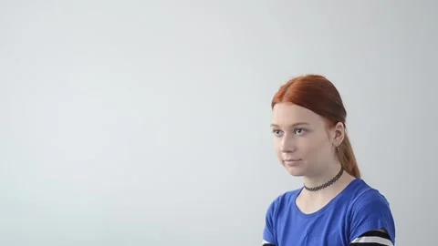 View and scene of how a beautiful young girl Stock-Footage 129734628