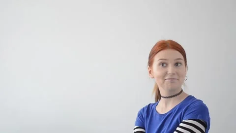 View and scene of how a beautiful young girl Stock-Footage 129734642