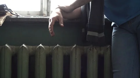 View and scene of how a man stands and thinks Stock-Footage 129732919