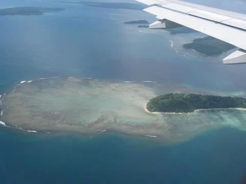 View of Andaman from Plane Stock Photos