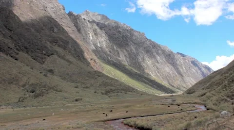 View of Andes mountain, Peru Stock Footage 62388908