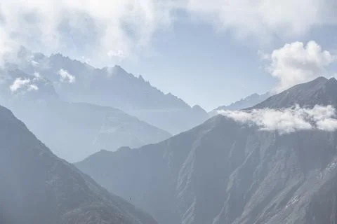View of the Andinian mountain range in Peru, southamerica Stock Photos
