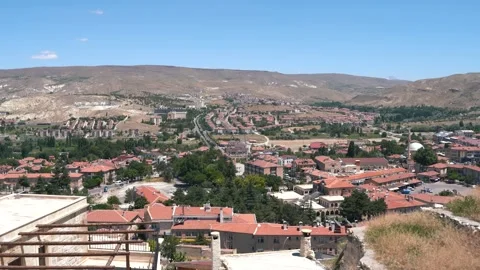 View angle view of Urgup, Nevsehir, Turkey Stock Footage 201952489