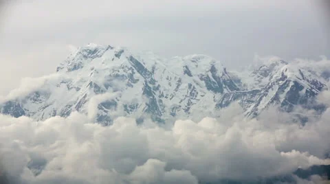 View of Annapurna, Pokhara, Nepal Stock Footage