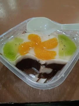 View of appetizing dessert Foto stock