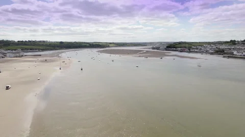 View of Appledore and Instow Stock Footage 309519826
