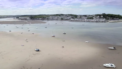 View of Appledore from Instow Beach Stock Footage 310233269