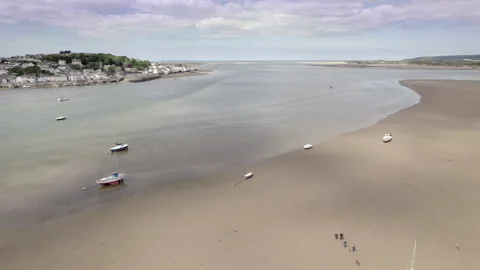 View of Appledore from Instow Stock Footage 310234056