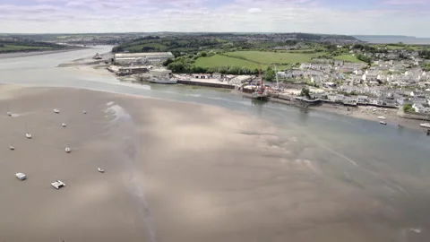 View of Appledore from Instow Stock Footage 310235008