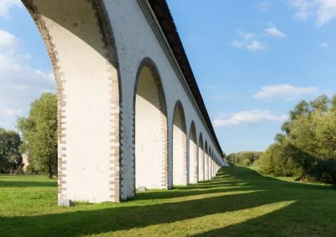 View of the Aqueduct with shadow Stock Photos