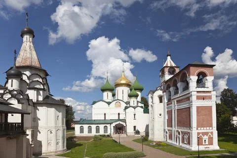View of the architectural complex of the Spaso-Evfimiev Monastery. Suzdal Stock Photos