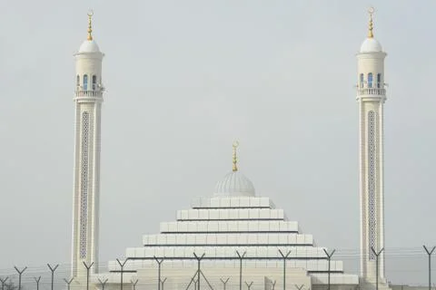 View of an architectural design of a mosque Stock Photos
