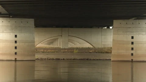 View of the architecturally complex substructure 스톡 동영상 219896496