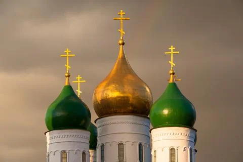 View of the architecture Inside the Kolomna Kremlin Stock Photos