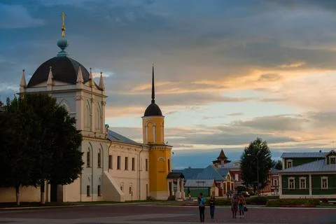 View of the architecture Inside the Kolomna Kremlin Stock Photos