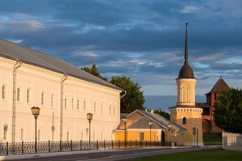 View of the architecture Inside the Kolomna Kremlin Stock Photos